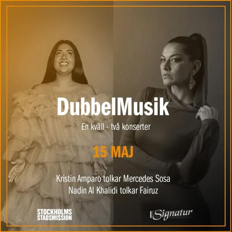 🎶 DubbelMusik: En kväll – två konserter med Kristin Amparo & Nadin Al Khalidi 🎤🌍