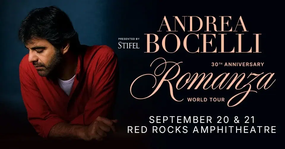 Andrea Bocelli | September 21 at Red Rocks Amphitheatre | Night 2