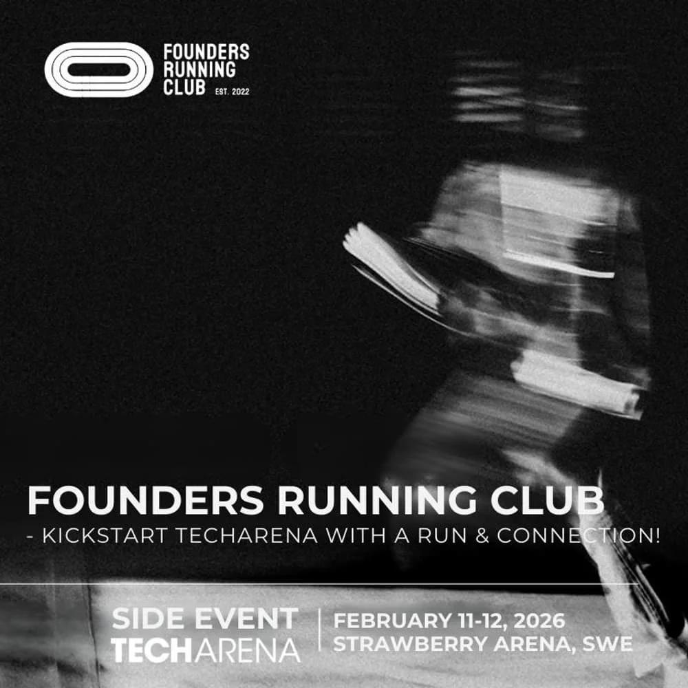Founders Running Club – Kickstart Techarena with a Lunch Run & Network!