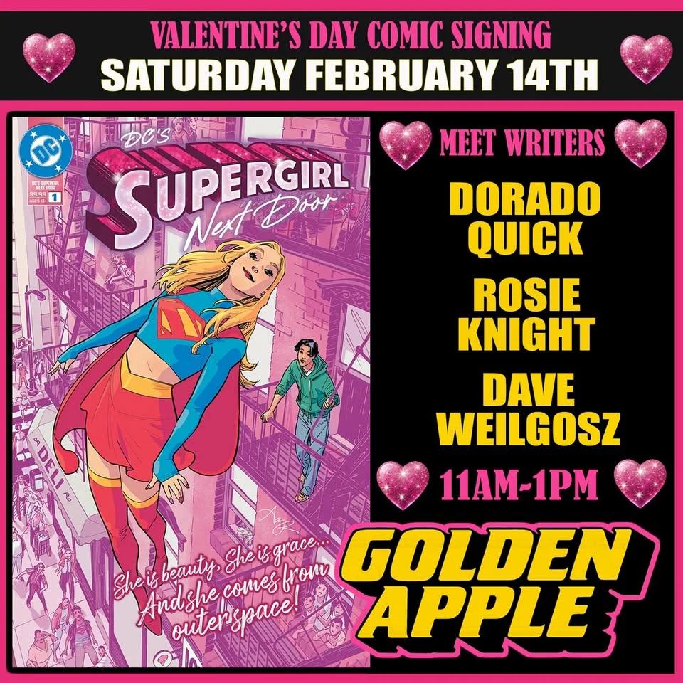 Valentine’s Day Supergirl DC Comic Contributors Signing