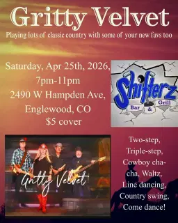 Gritty Velvet @ Shifterz in Apr