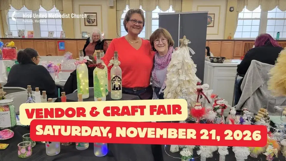 Fall Vendor & Craft Fair 2026 | Hiss United Methodist Church