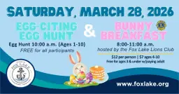 Egg-Citing Egg Hunt & Bunny Breakfast 2026