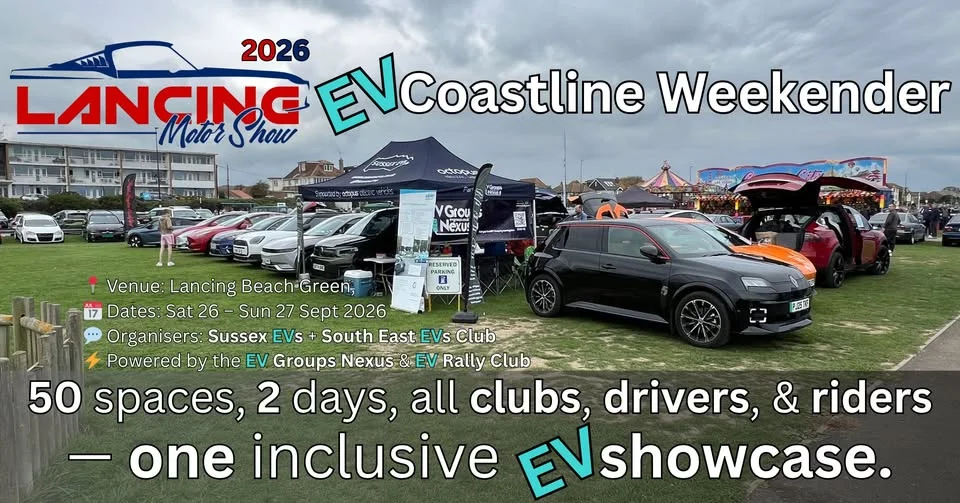 Lancing Motor Show 2026: EV Coastline Weekender ⚡🌊
