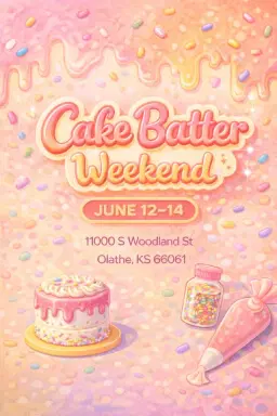 Cake Batter Weekend 🎂