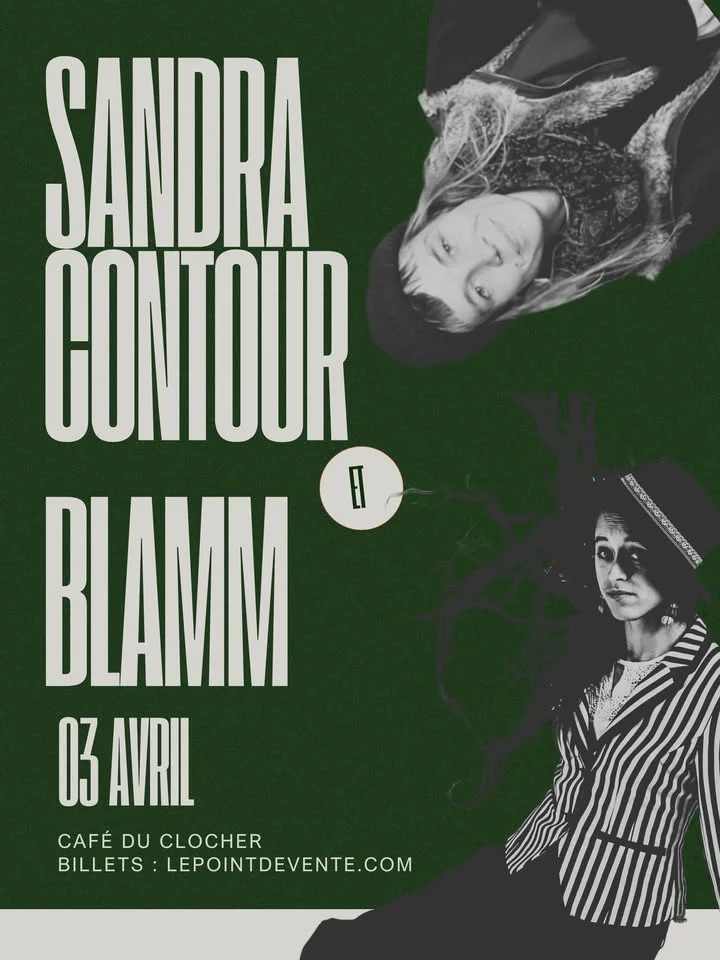 Sandra Contour et Blamm au Café du Clocher