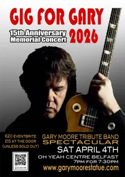 Gig for Gary Belfast 2026 15th Anniversary Memorial Concert & Fundraiser
