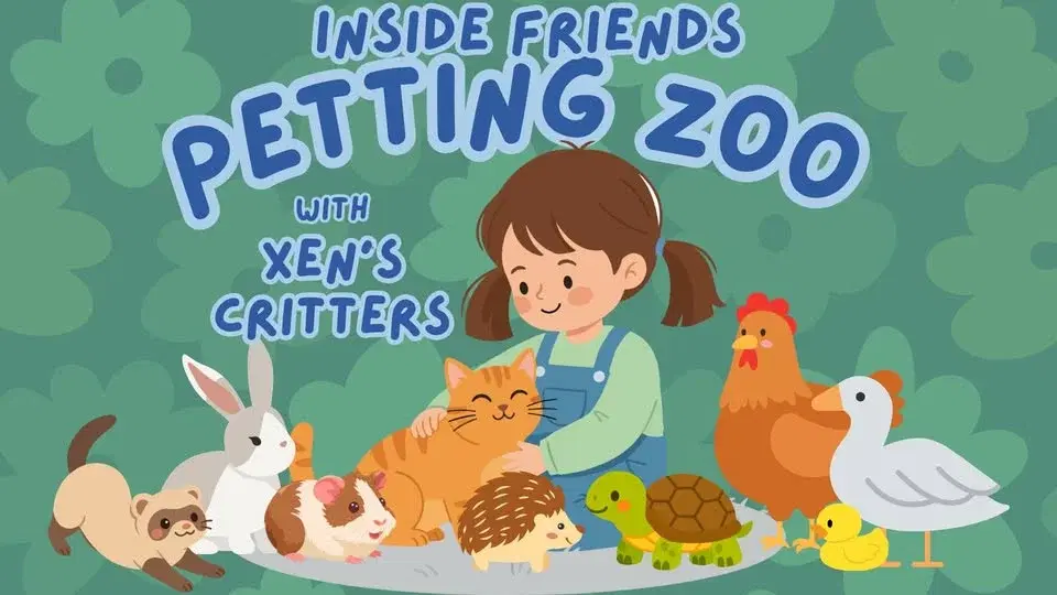 Inside Friends Petting Zoo with Xen’s Critters