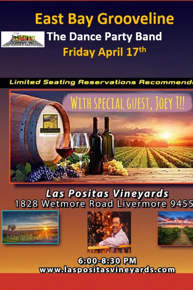 East Bay Grooveline Grooves Las Positas w/Special Guest, Joey T!!!
