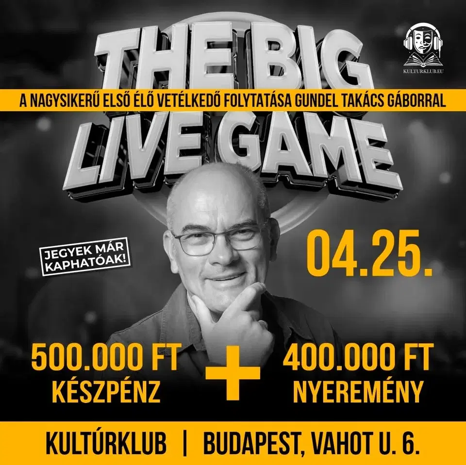 THE BIG LIVE GAME – HARMADSZOR IS INDUL A JÁTSZMA!