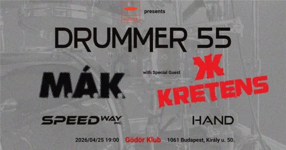 DRUMMER 55 // Speedway Inc., Hand, Kretens, M.Á.K.
