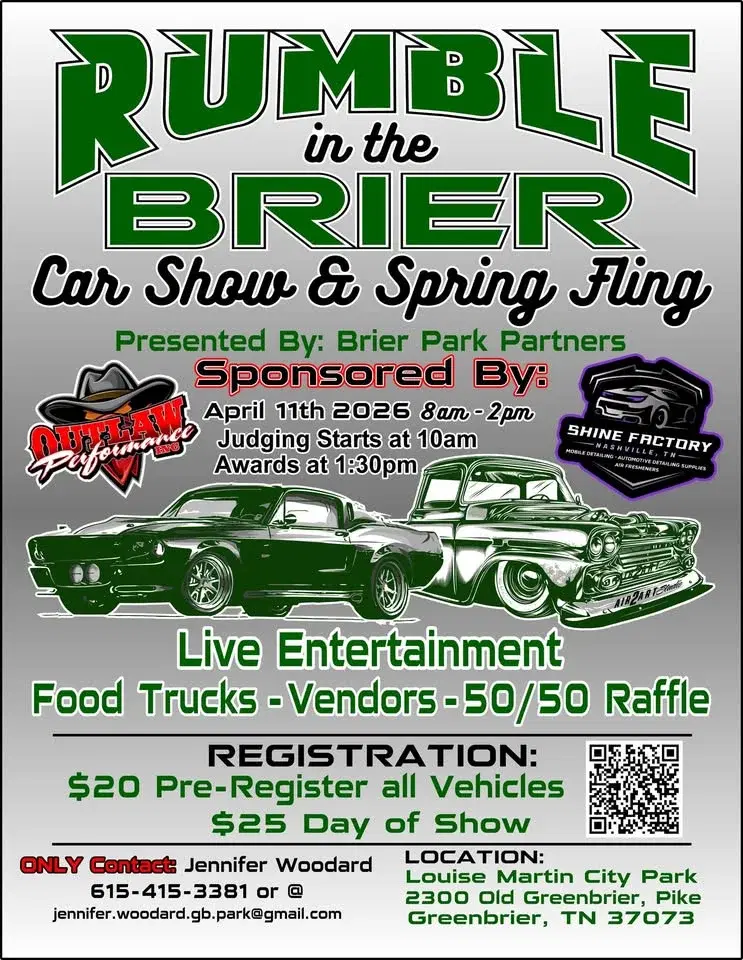 RUMBLE IN THE BRIER - CAR SHOW AND SPRING FLING