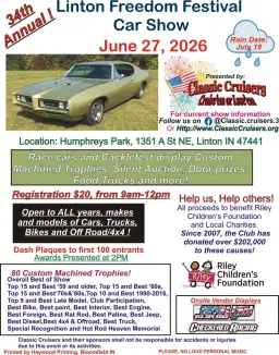 34th Annual Linton Feedom Festival Car Show