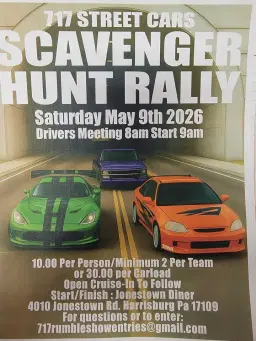 717 Street Cars 2026 Scavenger Rally Hunt