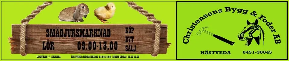 Smådjursmarknad på Christensens