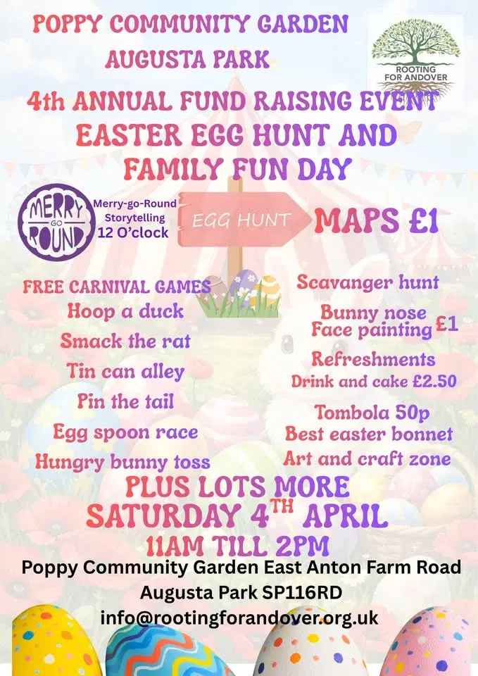 Easter egg hunt and fun day,
