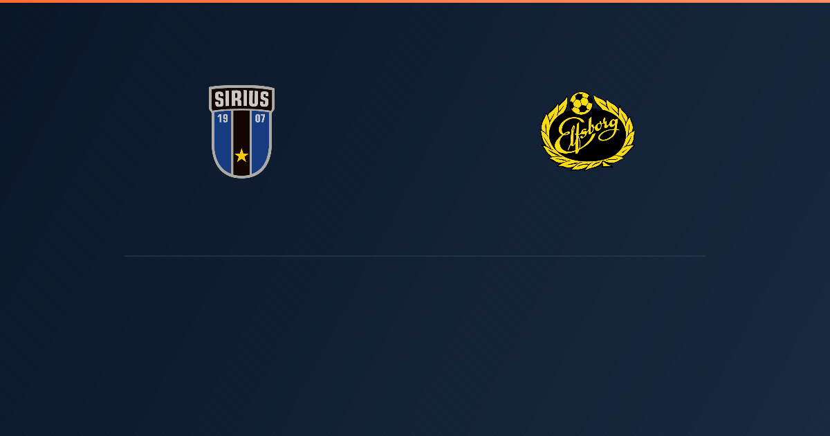 Sirius vs Elfsborg
