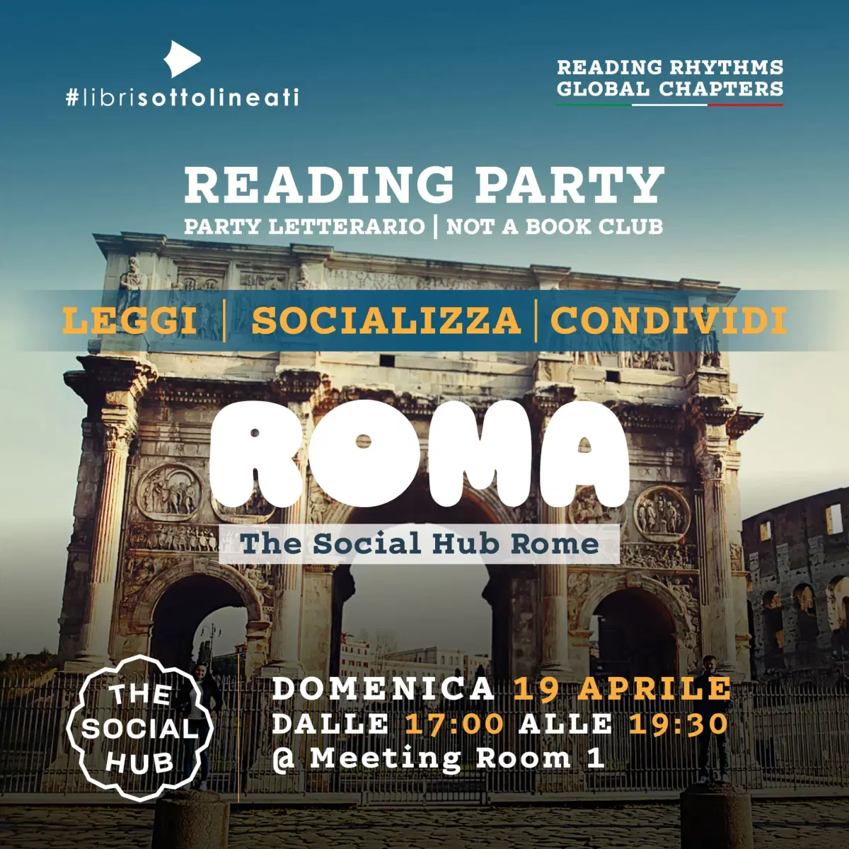 Reading Party Roma: domenica 19 aprile