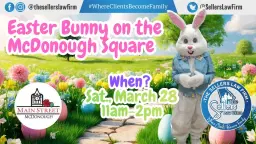 Easter Bunny on the McDonough Square