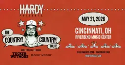 HARDY: THE COUNTRY! COUNTRY! TOUR! with Tucker Wetmore and McCoy Moore