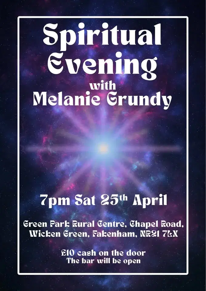 Spiritual evening with Melanie Grundy