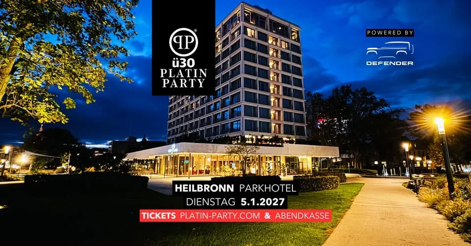 Heilbronn 'ü30 Platin Party' im Parkhotel