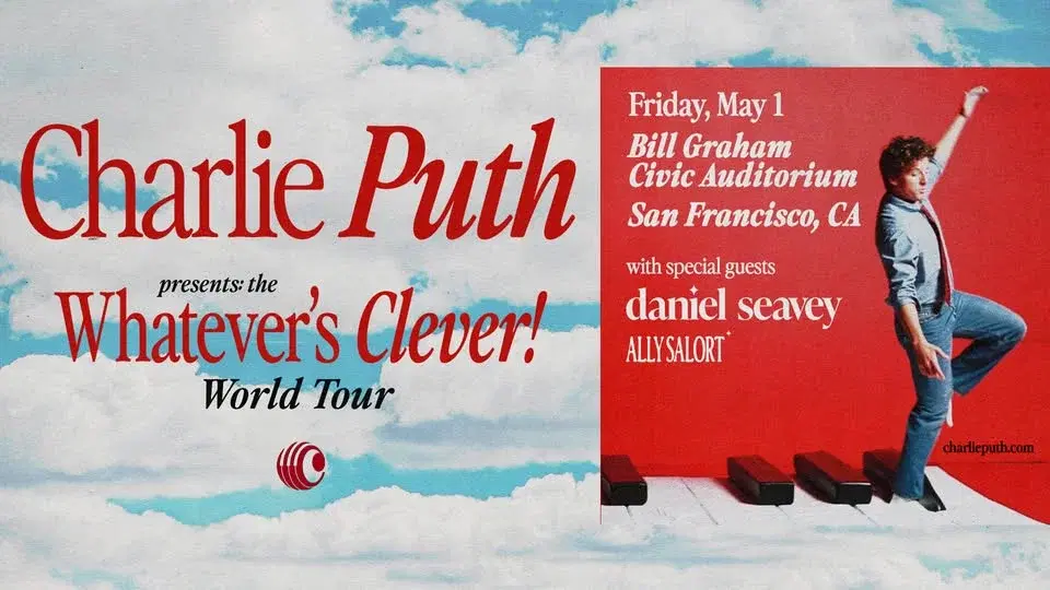 Charlie Puth at Bill Graham Civic Auditorium