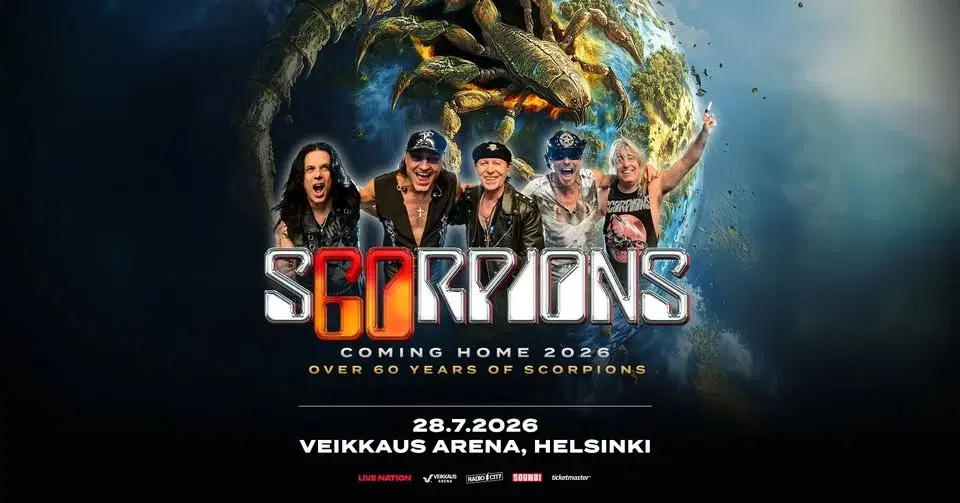 Scorpions: Over 60 years of Scorpions, Veikkaus Arena, Helsinki 28.7.2026