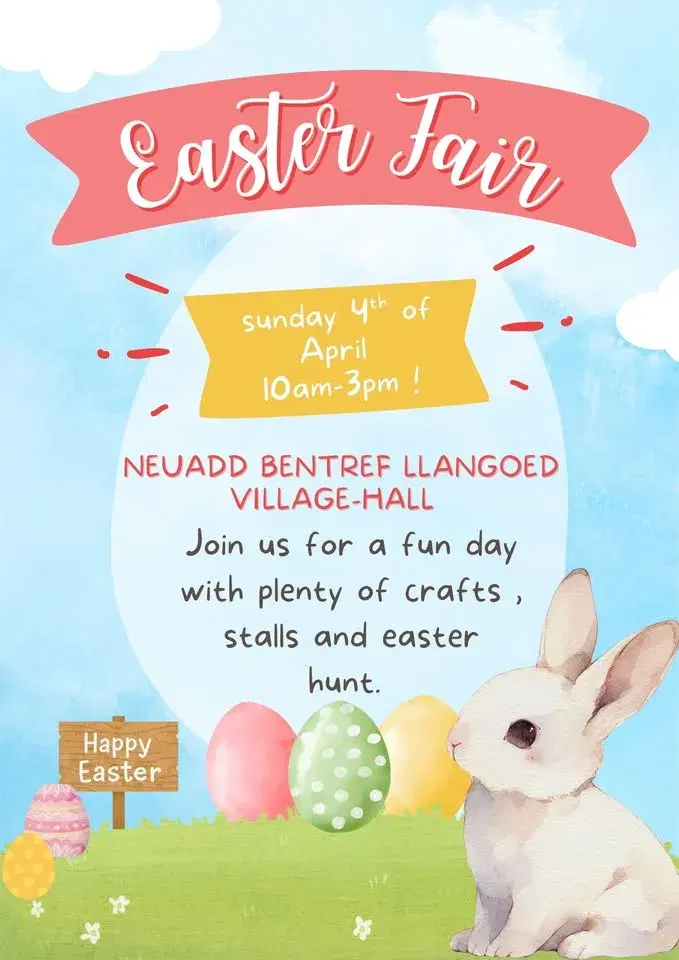 Ffair Pasg Neuadd Bentref Llangoed