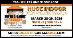 Super Gigantic Garage Sale March 28-29, 2026
