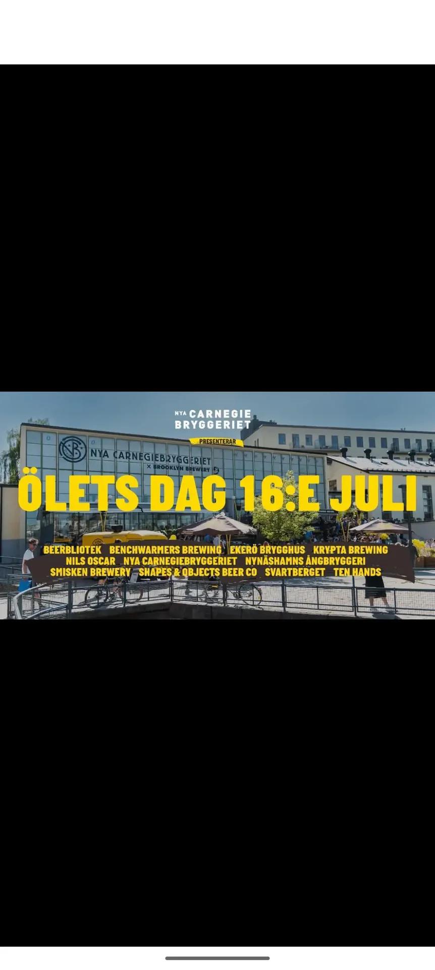 Ölets Dag & Minifestival på Nya Carnegiebryggeriet 🍻🎉