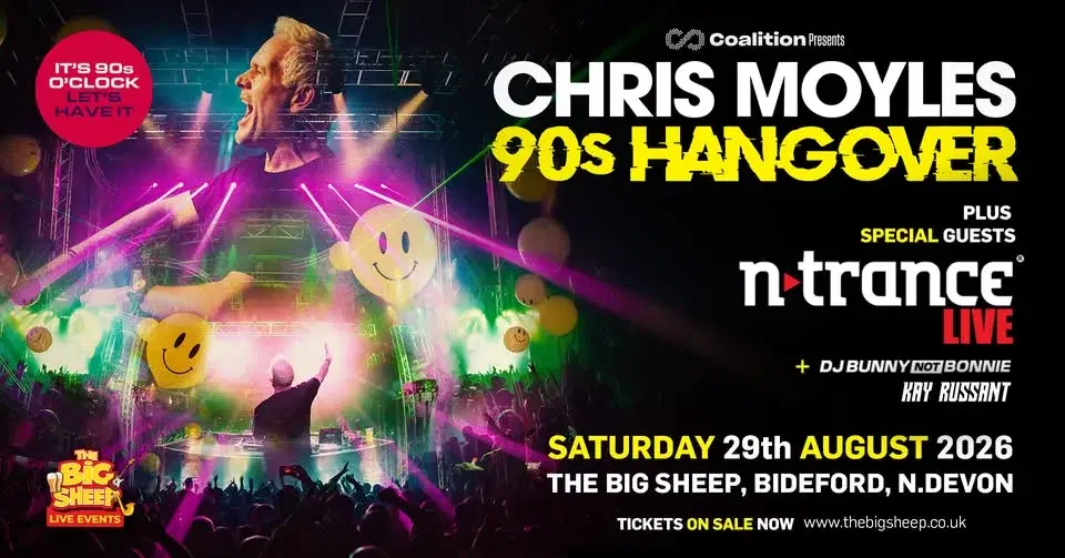 Chris Moyles 90s Hangover (Special Guests N-Trance)