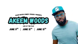 Clear Water Comedy Presents: Akeem Woods live at The Plus!