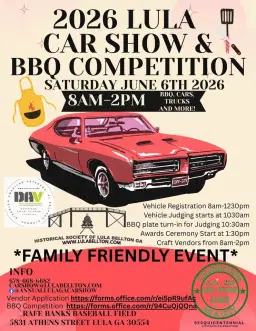 Annual Lula Car Show & BBQ Competition
