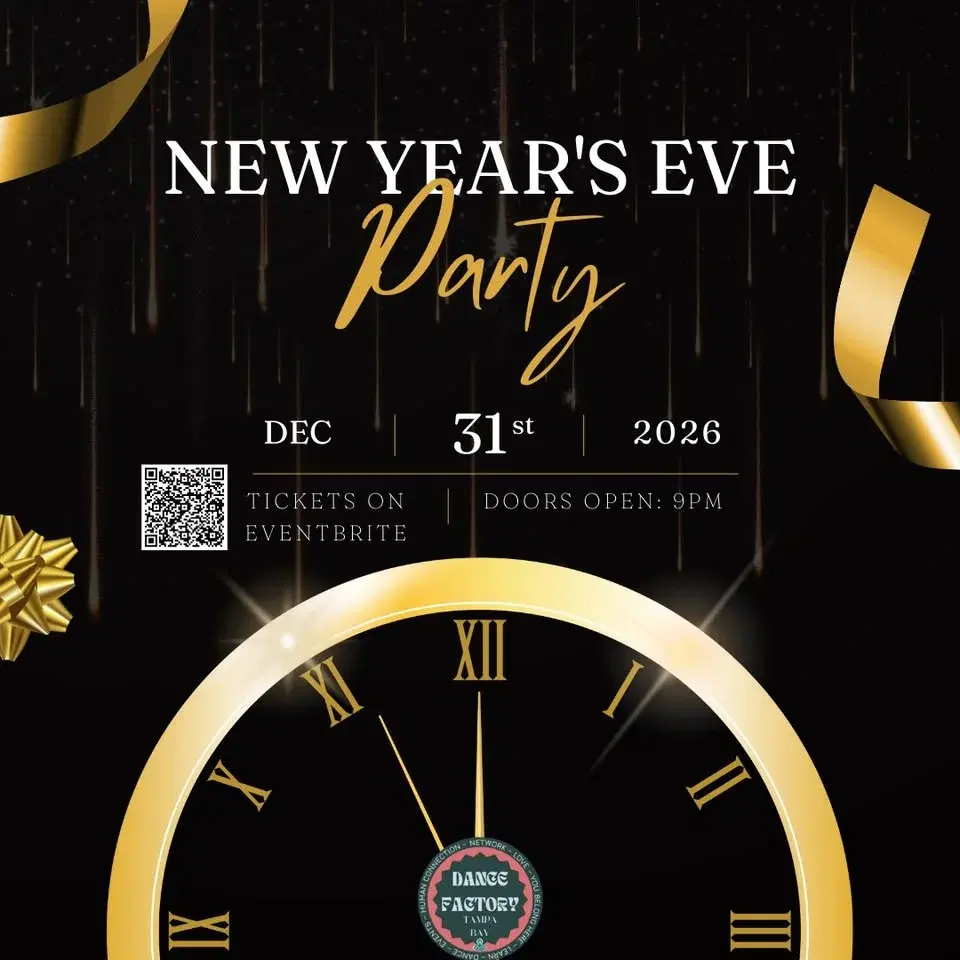 New Year's Eve Dance Party at The Dance Factory Tampa Bay!