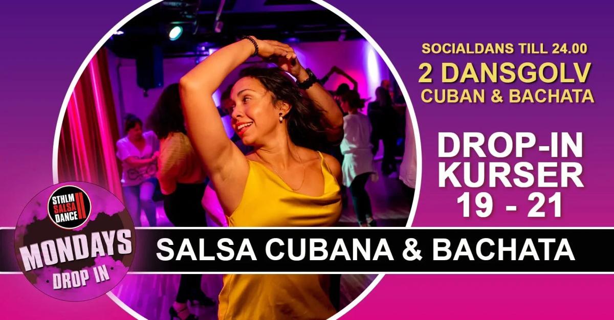 💃 Salsa Cubana & Bachata Drop-in + Socialdans! 🕺 | Stockholm Salsa Dance