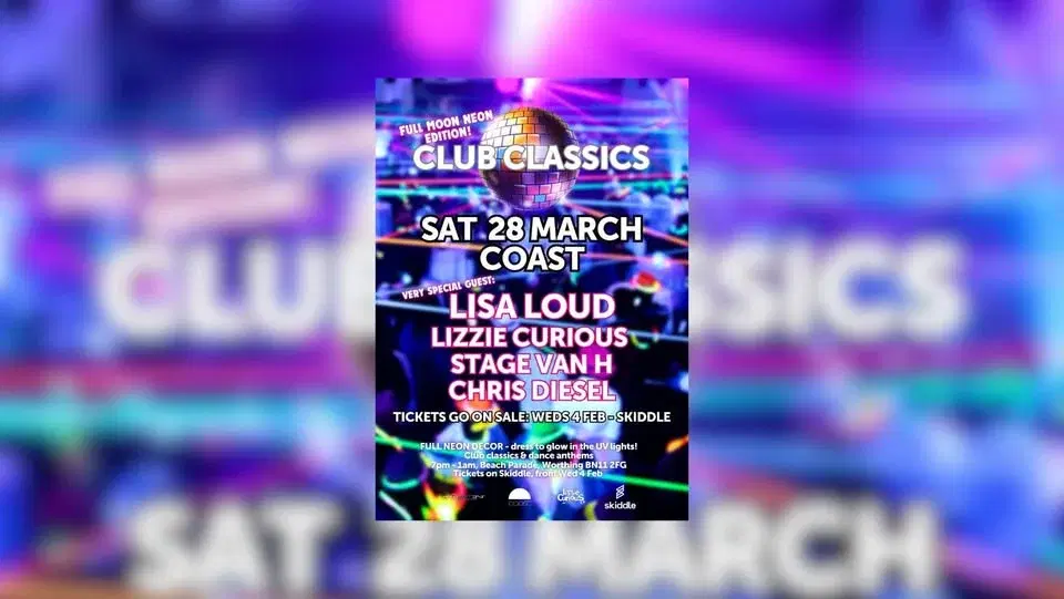 Club Classics Neon Full Moon Party w/ LISA LOUD, Lizzie Curious, Stage Van H & Chris Diesel
