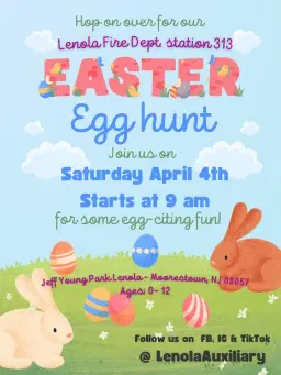 Lenola Fire Dept. Easter Egg Hunt