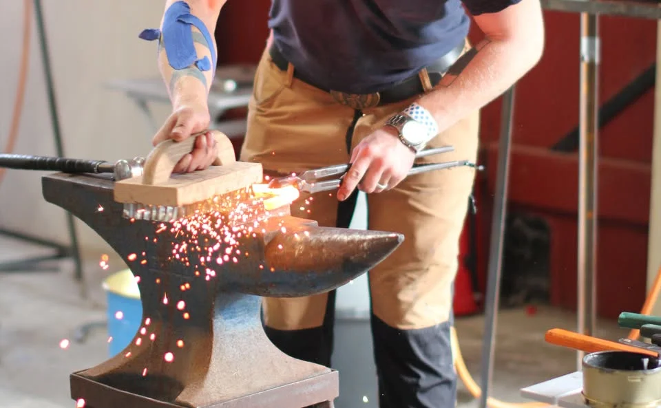 Smidestävling på Wången