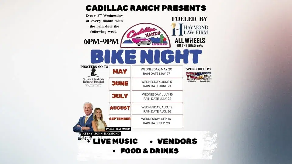 Cadillac Ranch Bike Night Kick Off!!