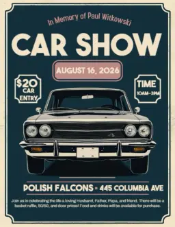 Paul Witkowski Memorial Car Show