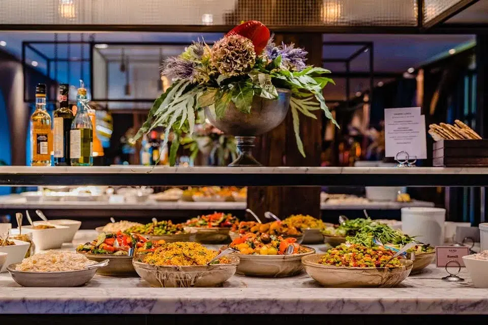 Påskbuffé på Sand