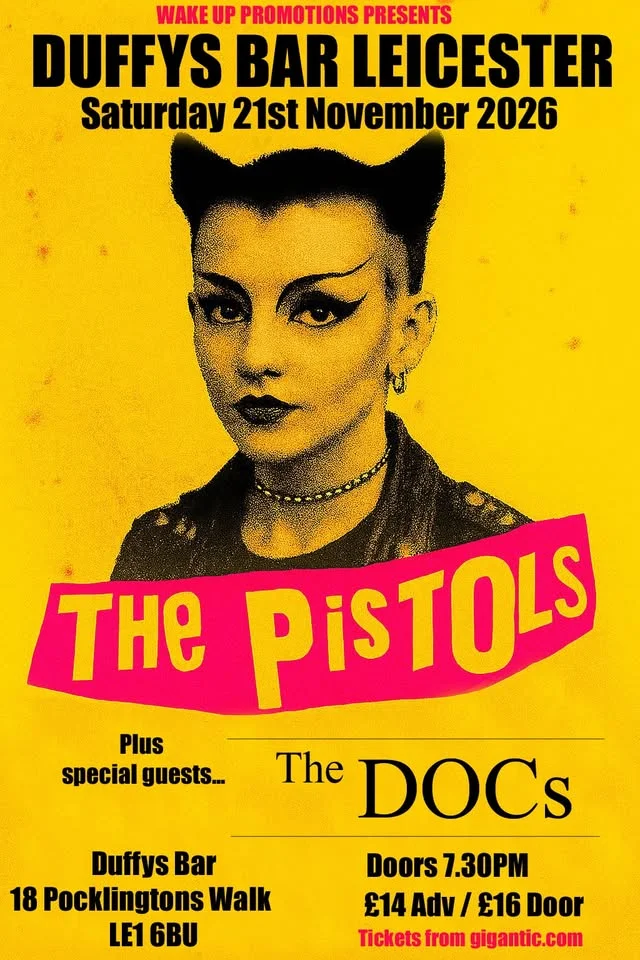 The Pistols (Sex Pistols Tribute) at Duffy's Bar. Support: The DOCs