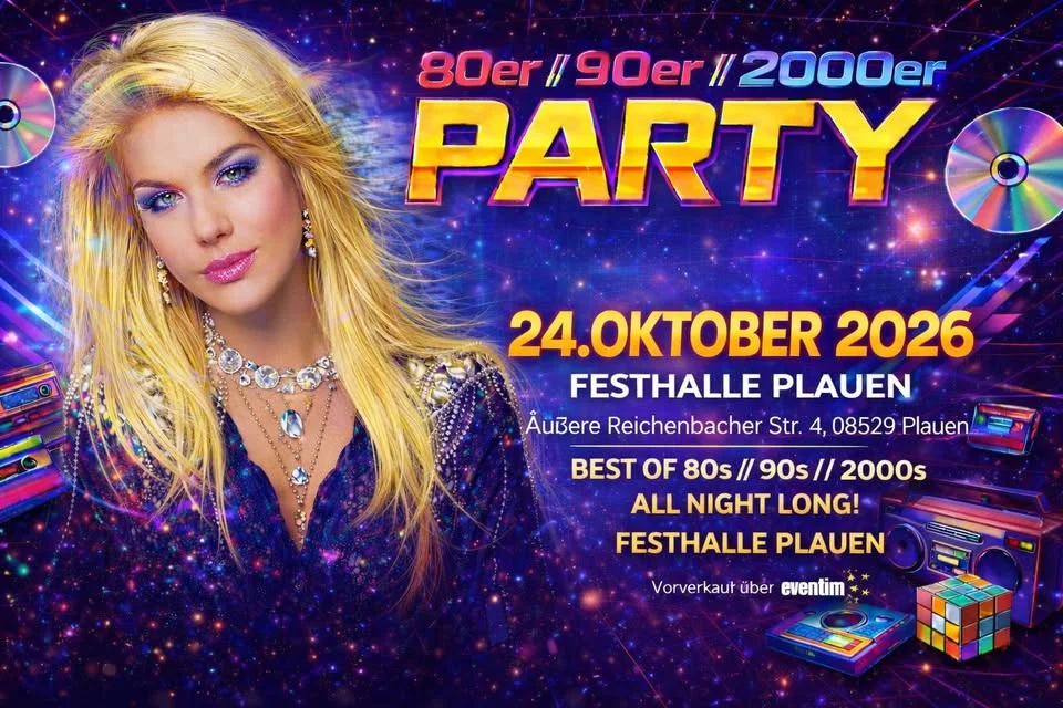 80er, 90er, 2000er Party