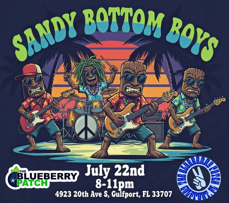 Peter J’ playing lead with Sandy Bottom Boys Wednesday July 22nd 8-11pm