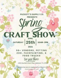 Pucketts Spring Craft Show🌸