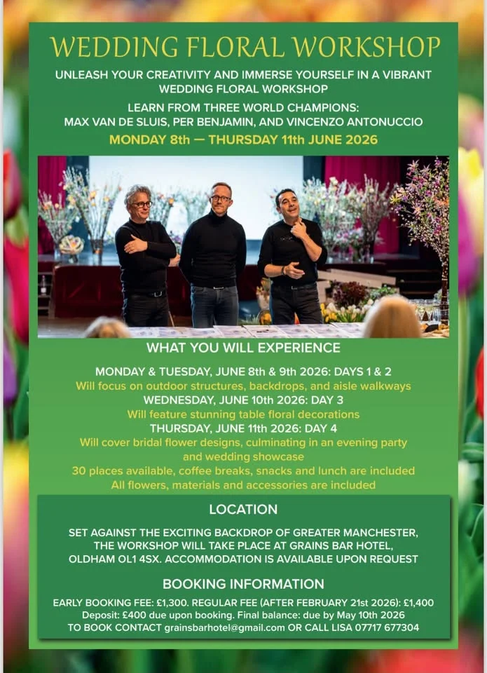 Wedding Floral Workshop - For Florists and Wedding Sepcialists