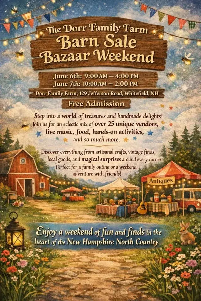 BARN SALE BAZAAR WEEKEND 2026!