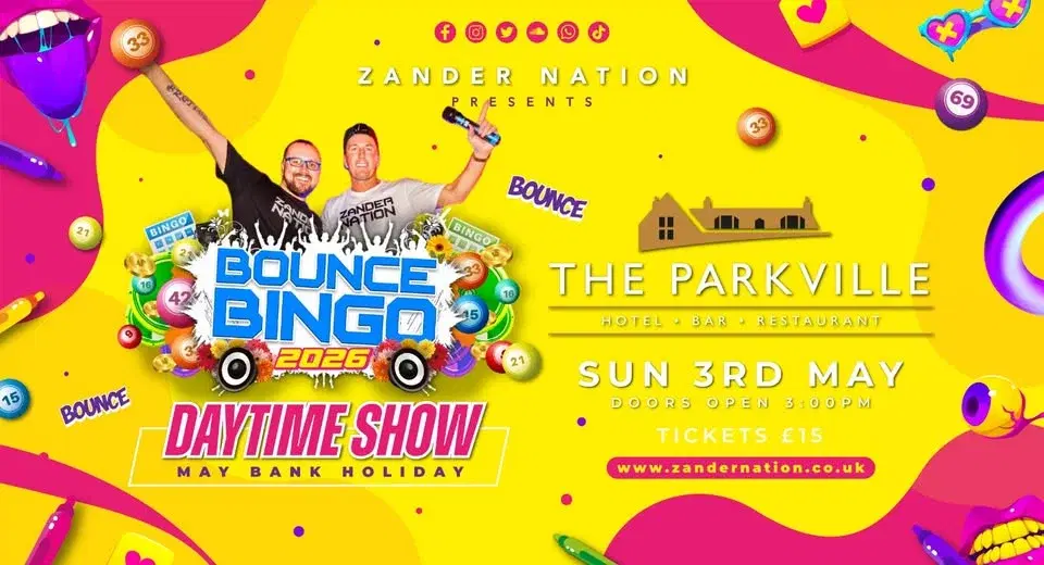 Bounce Bingo PARKVILLE HOTEL DAYTIME FUN (MAY BANK HOLIDAY)