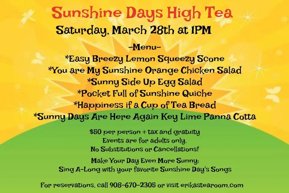 Sunshine Days High Tea